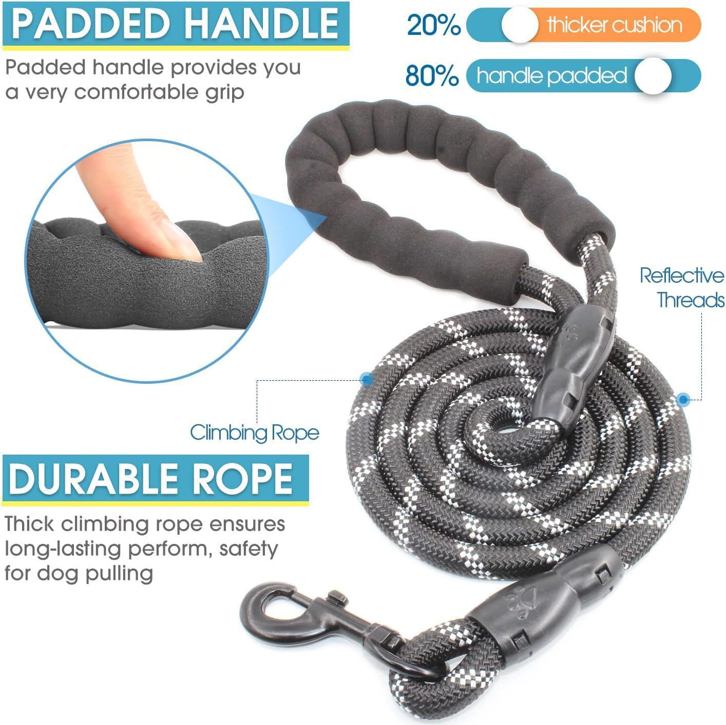 Adjustable High Elasticity Glow - in - the - Dark Anti - Tangle Dog Leash - 0 - CJ