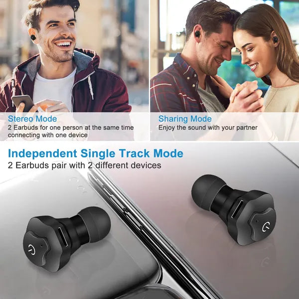 True Wireless Earbuds CSR V4.2 In - ear Stereo Headsets IP44 Waterproof Apt - X TWS Headphones Noise Cancelling - 5 - CJ