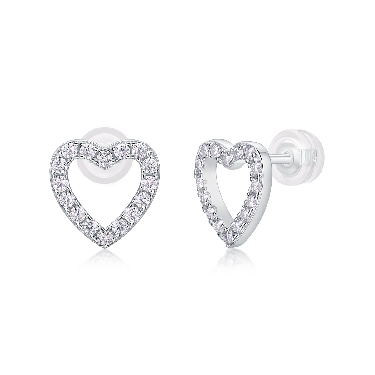 1From The Heart - Fashionable, Trendy And Affordable Jewelry With Moissanite S925 Sterling Silver And Platinum - plated Stud Earrings Prohibit TikTok sales - 5 - CJ