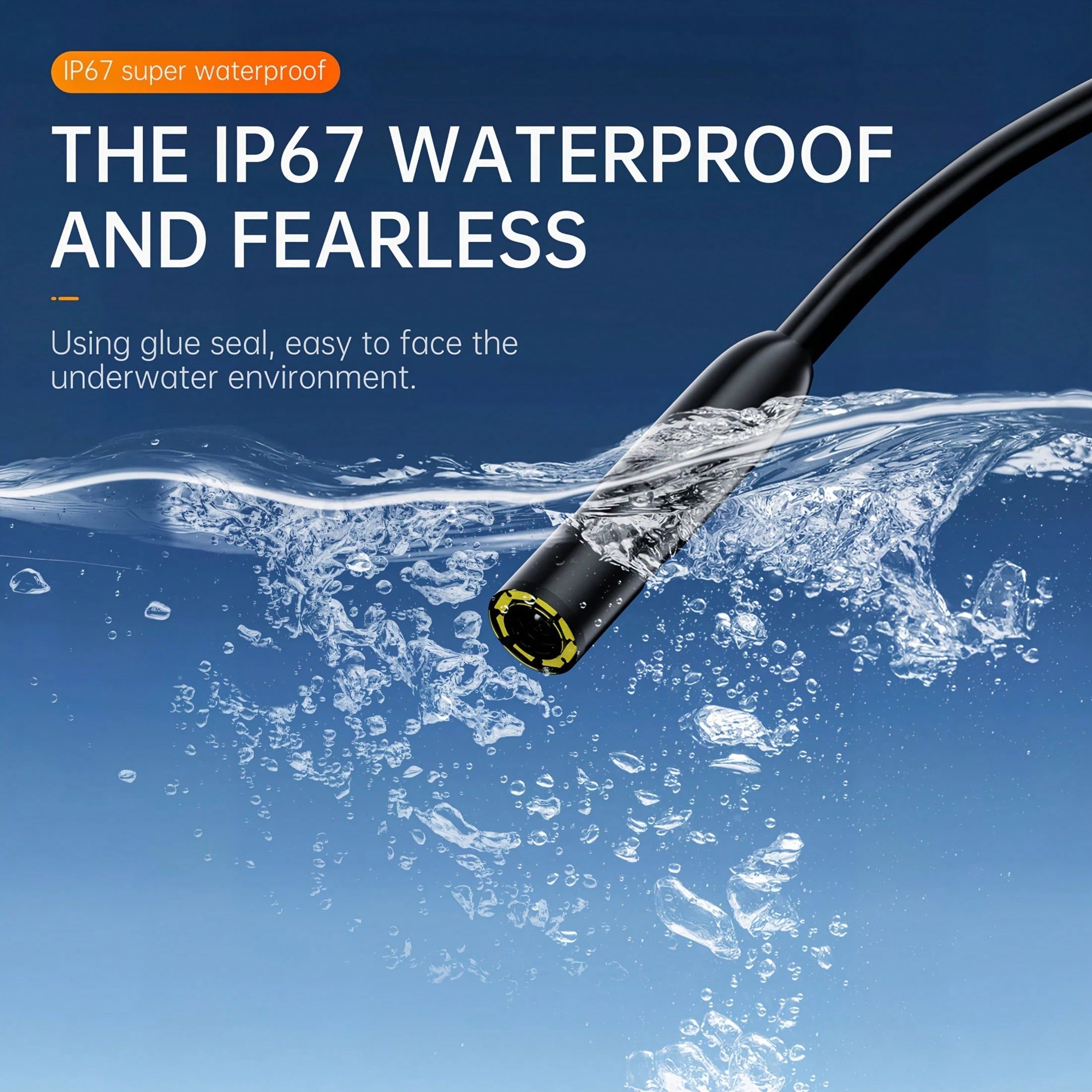 Handheld Industrial Endoscope Camera With 4.3 Inch IPS Screen IP67 HD Inspection Borescope 8 Adjustble LED - 1080P HD Borescope, - Portable Inspection Camera With Semi - Rigid Cord & Probe For, Plumbin - 5 - CJ