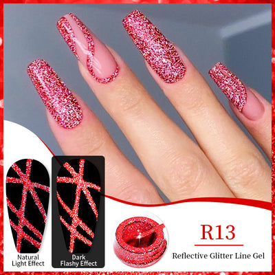Nail Gel With A Glittery Brushed Finish And Reflective Sequins - 0 - CJ