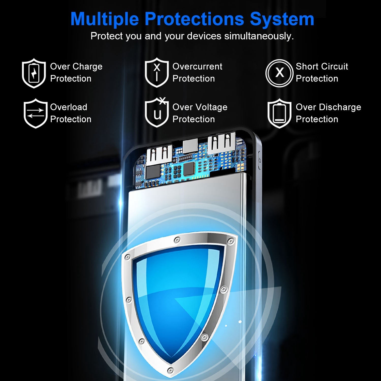 1Pc 10000mAh Or 20000mAh Optional PD22.5W Fast Charging Power Bank Fast Charger Portable Phone Charger With Type-C USB Cable Fit For IOS Phone 16 Samsung Galaxy S24 And More