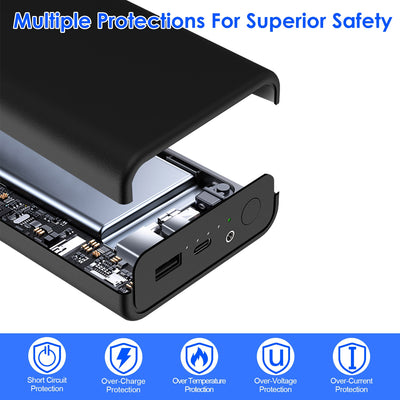 1Pc 10,000mAh OR 20,000mAh 5V 2A Power Bank For Heated Jackets Vests Pants Gloves Scarves DC 7.4V 2A Heated Clothing Replacement Battery Pack For Men Women - 5 - CJ