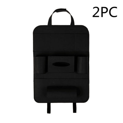 Auto Car Backseat Organizer Car - Styling Holder Multi - Pocket Seat Wool Felt Storage Multifunction Vehicle Accessories Bag - 0 - CJ - Black 2PC - 400x550mm - CJQCNBQC00045 - Black 2PC - 400x550mm