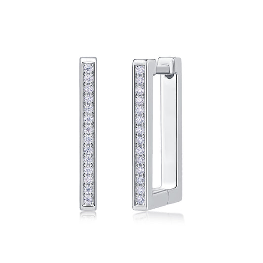 1Kokang - Fashionable And Luxurious Diamond Jewelry With Moissanite S925 Sterling Silver And Platinum - plated Stud Earrings Prohibit TikTok sales - 5 - cjdropshipping
