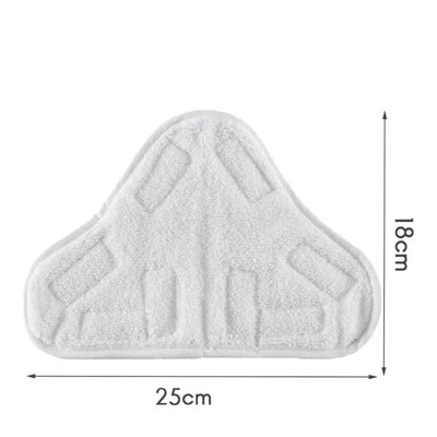 5PCS Stick On White Washable Cleaning Pads Microfiber For X5 Steam Mop H2O - 5.0 - CJ