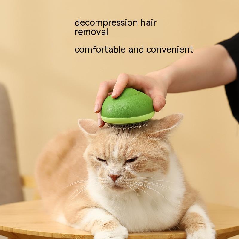 Cat Brush Hair Remover Cleaning Avocado Shaped Dog Grooming Tool Pet Combs Brush Stainless Steel Needle Pet Cleaning Care - 0 - CJ