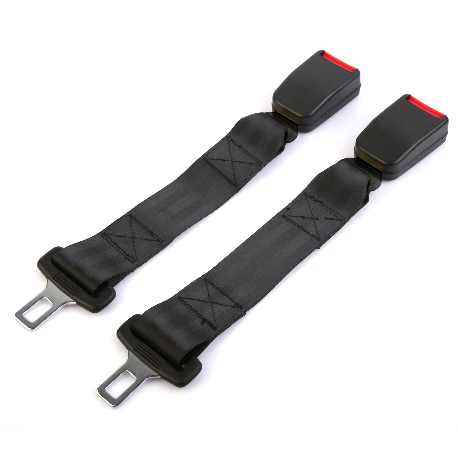 2Pcs Car Seat Belt Extender 14.37in Buckle Tongue Webbing Extension Safety Belt Auto Belt Clip Lengthening - 5 - CJ