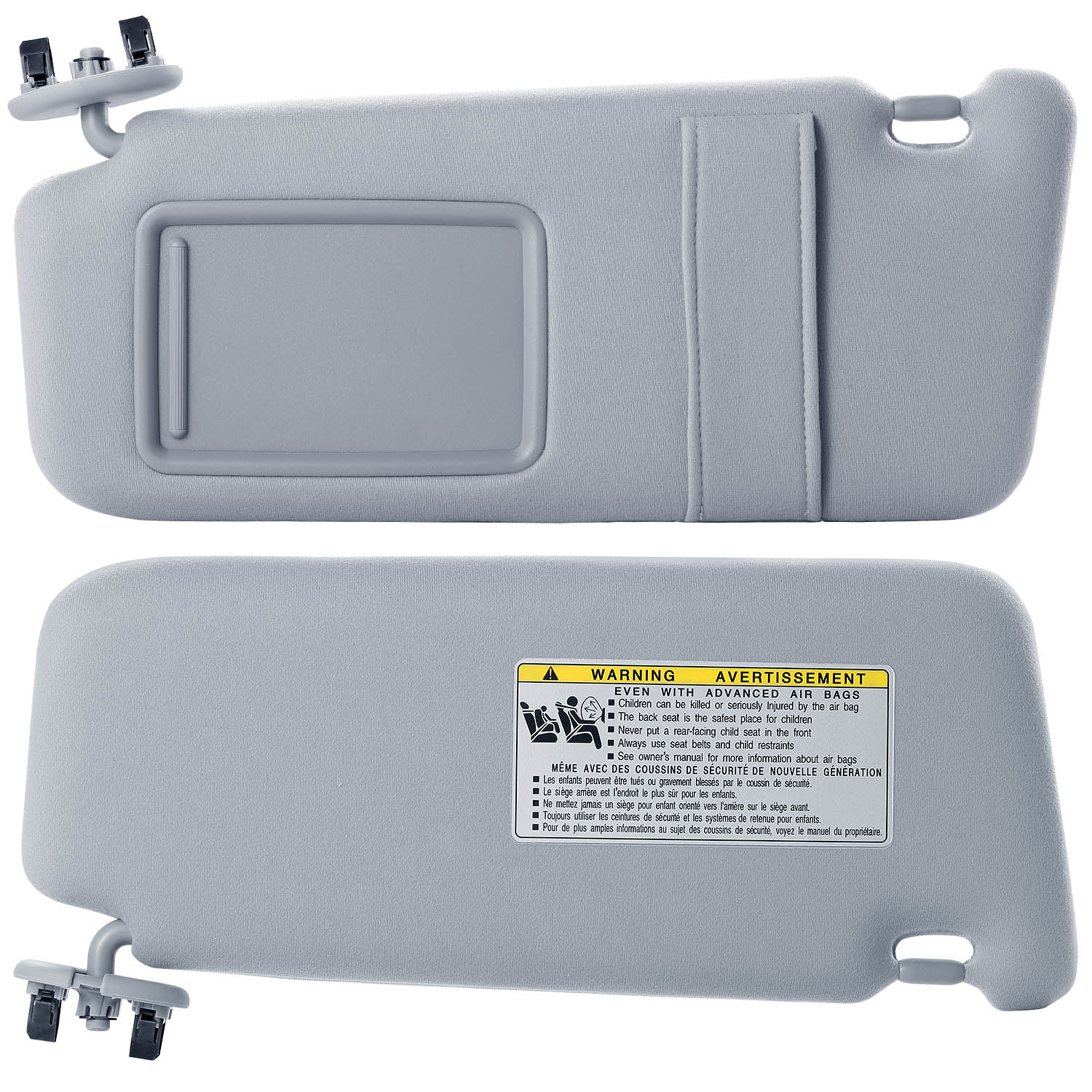 1Pc Auto Sun Visor Left Driver Side Car Sun Visor Fits 2007 - 2011 Camry Without Sunroof Vanity Light - 5 - CJ