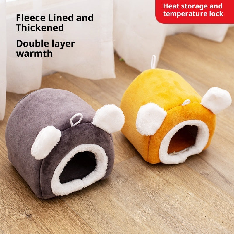 Thick Small Pet Bed Cute Warm Bird Nest - 0 - CJ