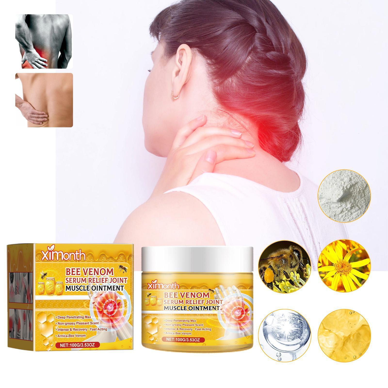 Simon's Evening Primrose Bee Venom Joint Care Cream, Relieves Joint Muscle Pain And Body Discomfort Care Massage Cream - 5 - CJ