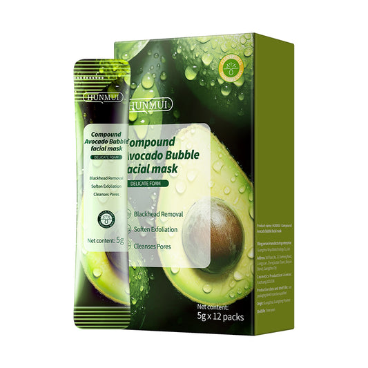 HUNMUI Compound Acid Avocado Bubble Mask 4gx12 - 4 - CJ