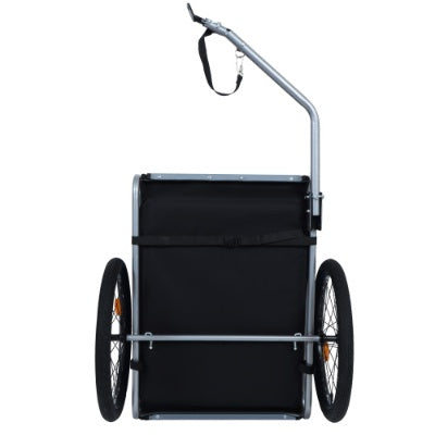 Large Folding Bike Trailer For Dogs  120LB Capacity All - Terrain Pet Carrier, Durable Steel Frame For Cycling, Jogging, Camping  Outdoor Adventures - 5 - cjdroshippping