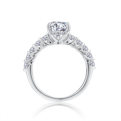 1Moonlight Water Drop - A Fashionable Diamond Jewelry Piece Set With Moissanite S925 Sterling Silver And Platinum Diamond Ring Prohibit TikTok sales - 5 - CJ