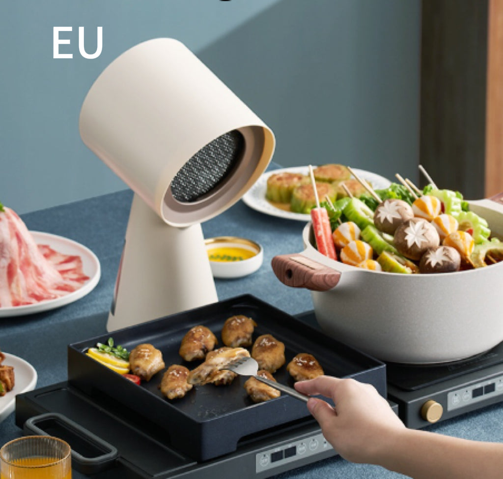 Desktop Exhaust Hood Barbecue Hot Pot Companion Portable Travel Mini