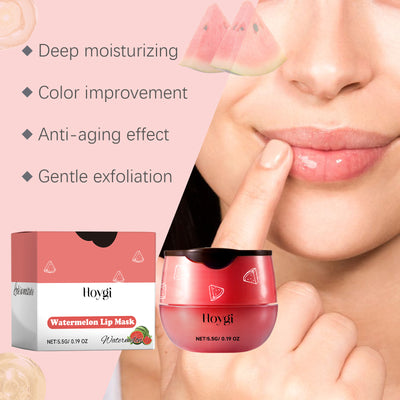 Hoygi Watermelon Lip Mask, Lighten Lip Lines, Remove Dead Skin, Moisturize, Prevent Dry And Crack Lip Mask, Moisturize And Care Lip Mask - 5 - CJ