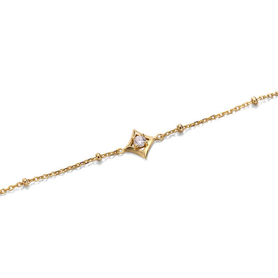Simple Versatile Bead Chain Diamond Bracelet Girl - 4 - https://x.com/titan_prim62775J