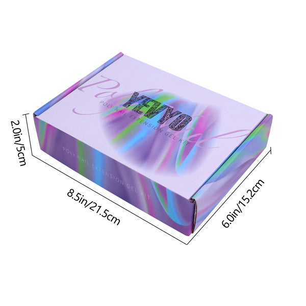 6 PCS Polygel Nail Kits With UV Light, Sliding Solution, Top Primer, Builder Nail Art Tools - 5 - CJ