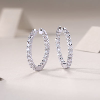 1Merman Luxury Fashion Diamond Earrings Stud Set With Mosan Diamond Silver Ornaments Prohibit TikTok sales - 5 - CJ