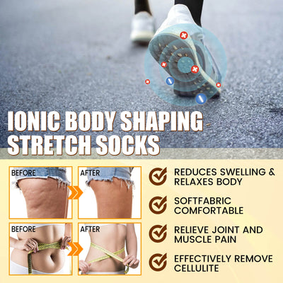 South Moon Ionic Body Shaping Stretch Socks, Outdoor Sports Comfortable Breathable Non - slip Foot Care Elastic Socks - 5 - CJ