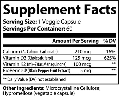 BONE AND HEART SUPPORT WITH VITAMIN K2 AND D3 - 5 - CJ