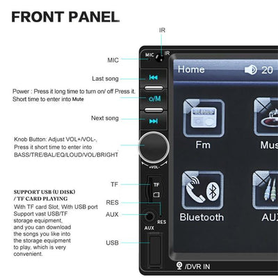 Car Stereo Autoradio 7 - inch Touch Screen Radio - 5 - CJ