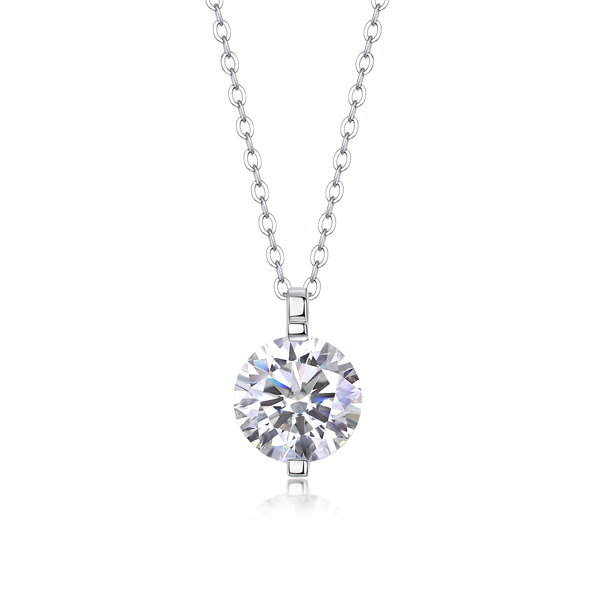 1Time Lasts - A Fashionable And Luxurious Diamond Jewelry Pendant Set With 2 - carat, 3 - carat And 5 - carat Moissan Diamonds, S925 Sterling Silver And Platinum Plating Prohibit TikTok sales - 5 - cj