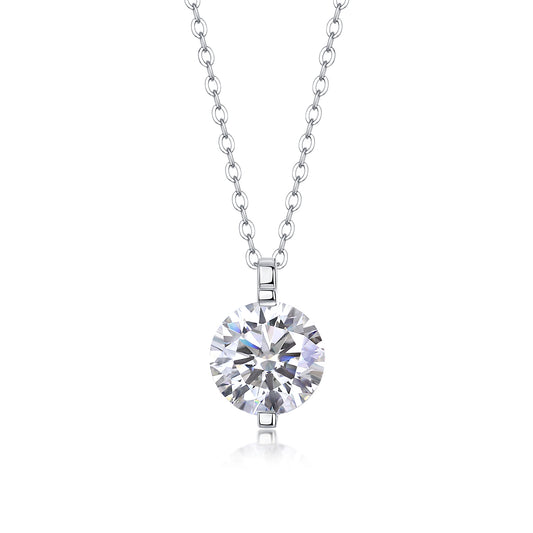 1Time Lasts - A Fashionable And Luxurious Diamond Jewelry Pendant Set With 2 - carat, 3 - carat And 5 - carat Moissan Diamonds, S925 Sterling Silver And Platinum Plating Prohibit TikTok sales - 5 - cj