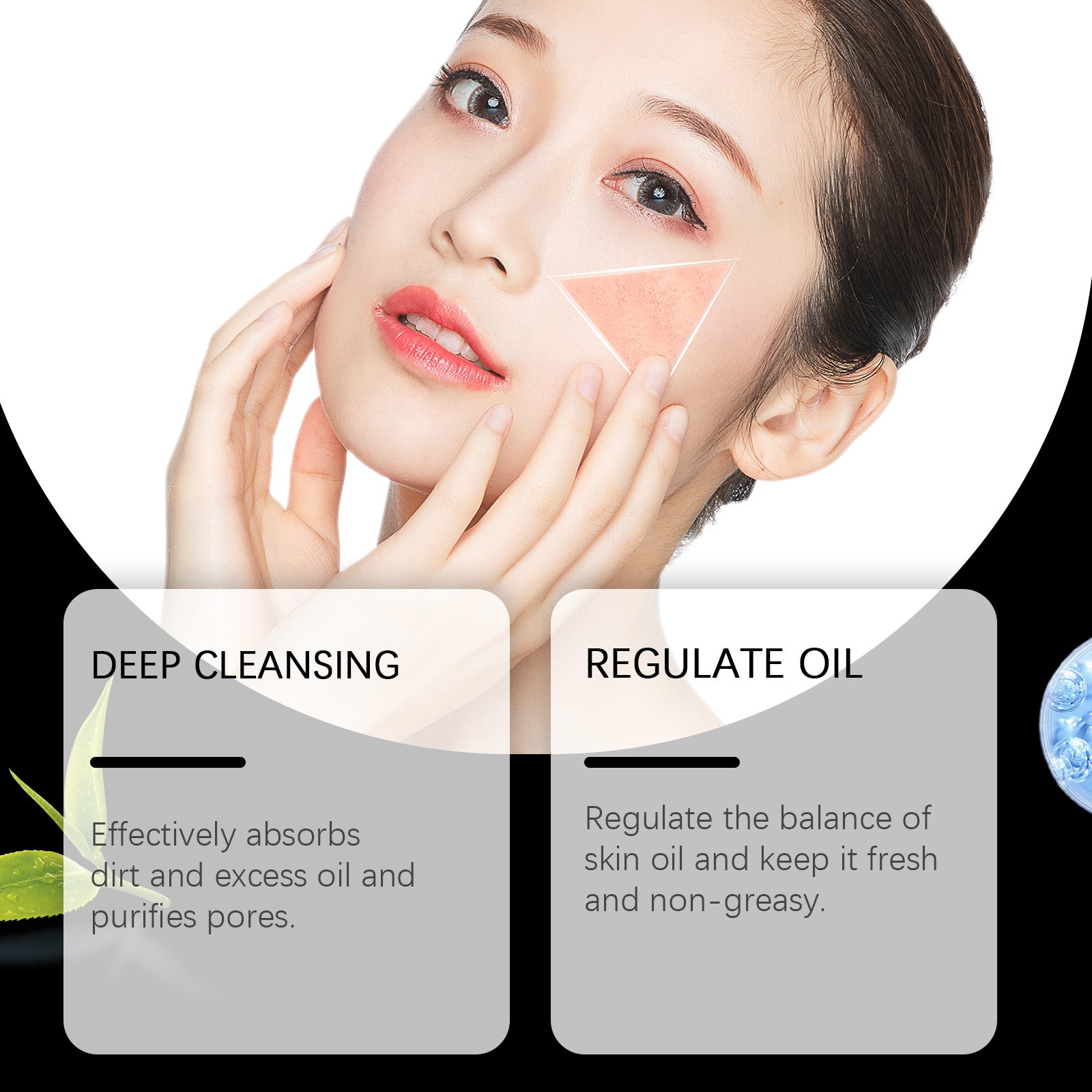 West&Month Facial Cleanser, Gentle Pore Cleanser, Exfoliating Moisturizer, Non-Tight, Hydrating And Tender Skin Cleanser