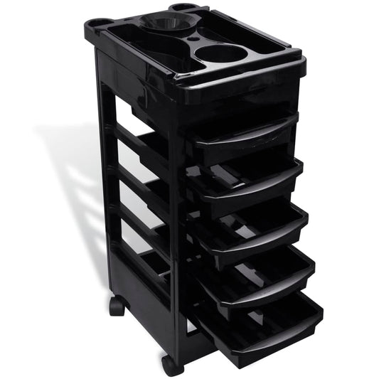Hairdressing Trolley, Plastic with Wheels - 5 - CJ