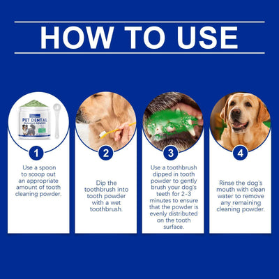 Yeagerbong Dog Tooth Cleaning Powder Gently Cleans Tartar Stains And Freshens Breath - 5 - CJ