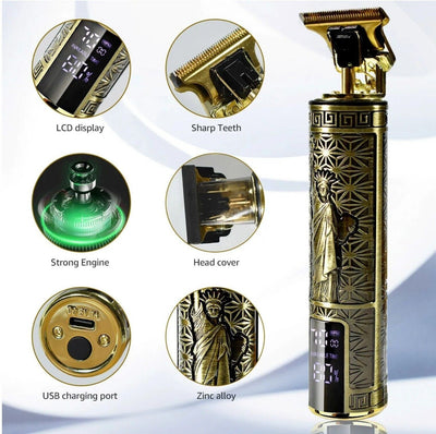 Beard Trimmer Hair Clippers Cordless Hair Cutting Kit Barber Shaving Machine For Men USB Rechargeable 1 PCS - 5 - CJ
