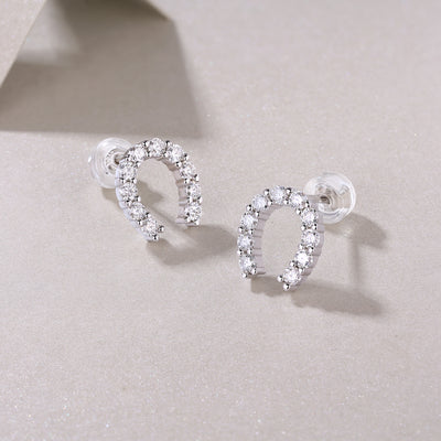 1Keep Happiness Diamond Set Moissanite Silver Earrings Luxury Fashion Diamond Earrings Stud Earrings Prohibit TikTok sales - 5 - CJ