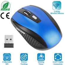 2.4G Wireless Gaming Mouse Optical Mice WIth Receiver 3 Adjustable DPI 6 Buttons For PC Laptop Computer Macbook - 5 - CJ