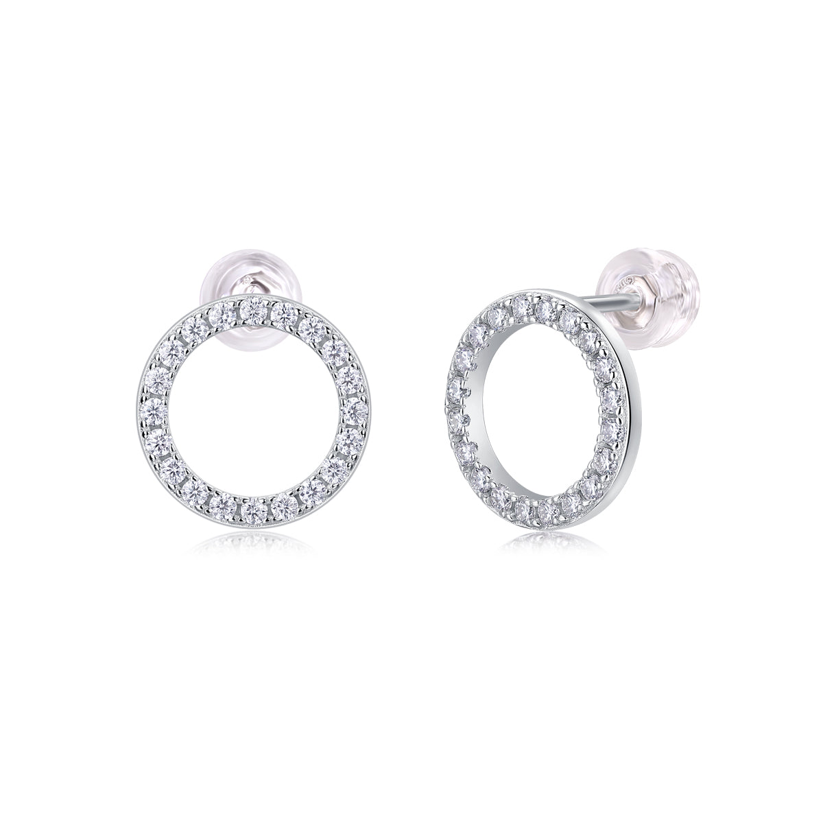 1Explore Diamond Set Moissanite Silver Earrings Luxury Fashion Diamond Earring Stud Earrings Prohibit TikTok sales - 5 - cjdropshipping