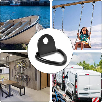10Pcs V - Rings Hook Tie Down Point Load Securing Lashing Ring Heavy Duty Anchor. - 5 - CJ