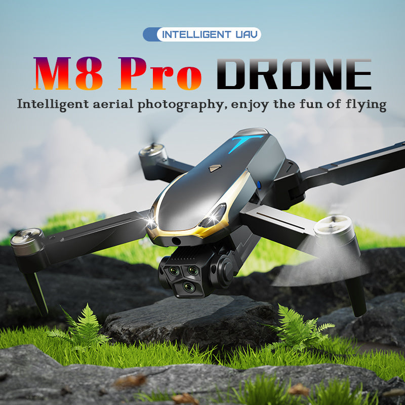 M8 Pro Drone Quadcopter Remote Control Handle Four Axis HD 6K Photography UAV Altitude Fixation Helicopter Toys