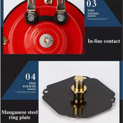 2PC 12V 300DB Super Speaker Train Air Horn Waterproof Motorcycle Car Truck SUV Boat - 5 - cjdropshipping