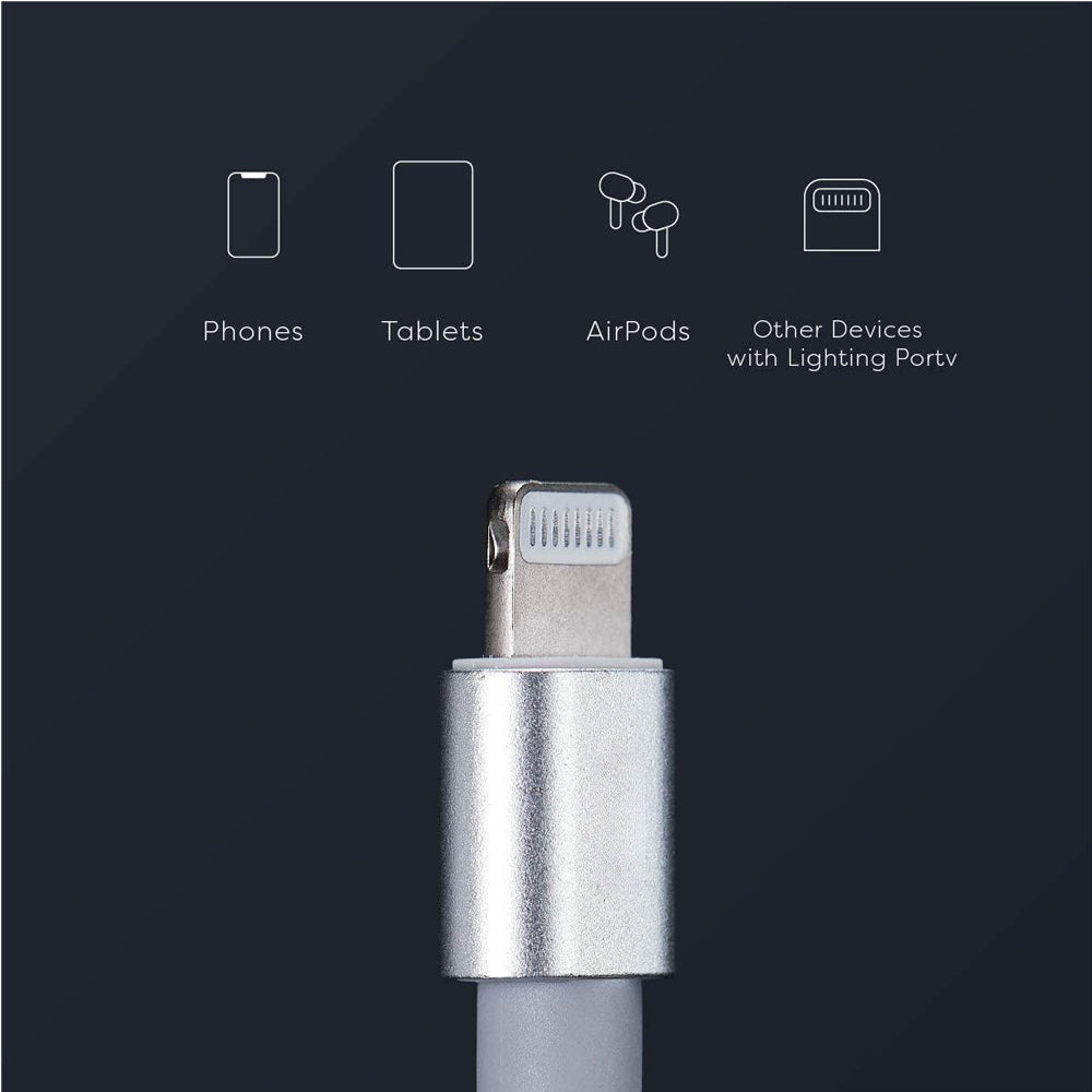 150cm 180cm USB Charging Cable A Pple MFi Certified, Nylon Braided Jacket,silver Premium Series - 5 - CJ