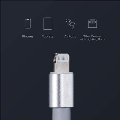 150cm 180cm USB Charging Cable A Pple MFi Certified, Nylon Braided Jacket,silver Premium Series - 5 - CJ