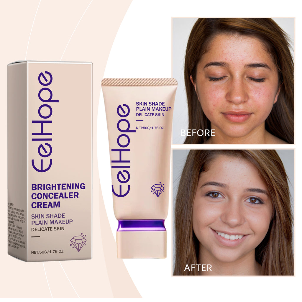 Eelhope Concealer Light Cover Natural, Refreshing And Moisturizing Delicate Nude Makeup Lazy Face Cream