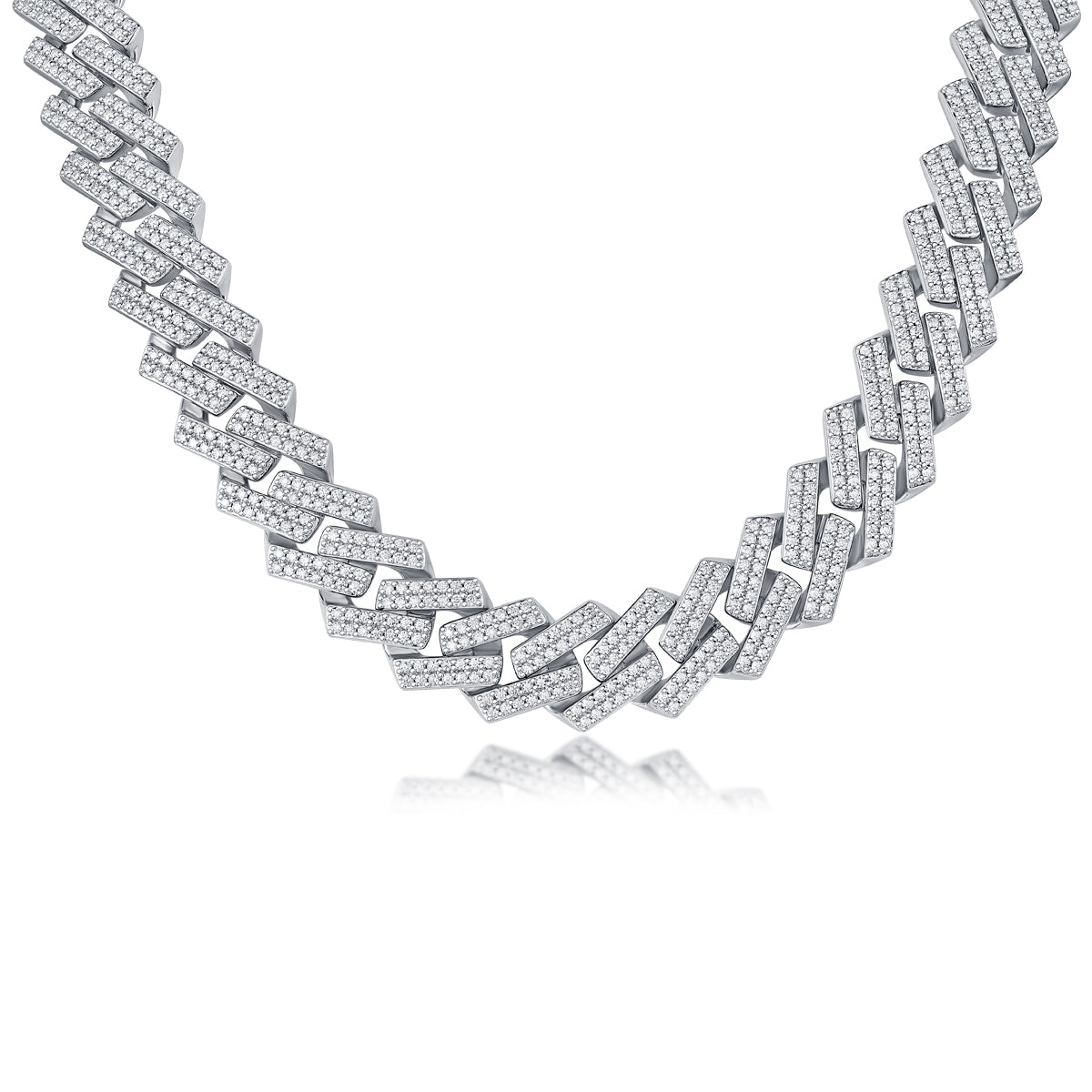 1Man Luxury Fashion Mosan Diamond S925 Silver Necklace Comparable To Natural Diamonds Prohibit Tk Sales - 5 - CJ