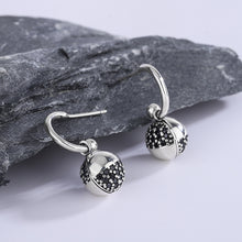 925 Sterling Silver Wishing Ball Small Design Zircon Earrings - 4 - CJ