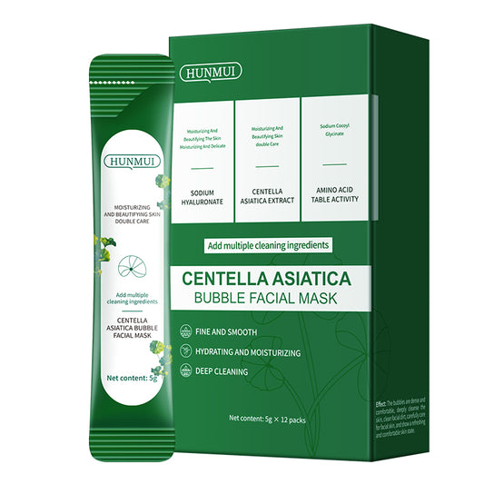 HUNMUI Centella Asiatica Bubble Face Mask 4gx12 Packs - 4 - CJ