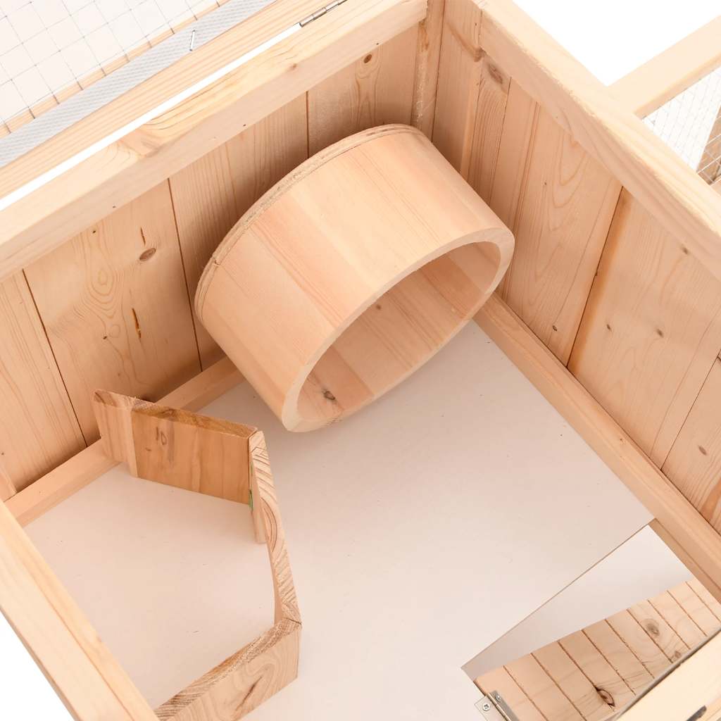 Hamster Cage 81x40x60 cm Solid Fir Wood - 5 - CJ