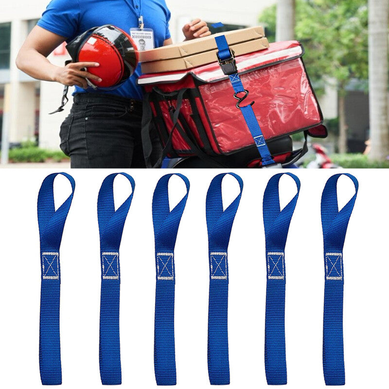6pcs Motorcycle Motorbike Soft Loop Transport Tie Down Straps 2.5x30cm. - 5 - CJ