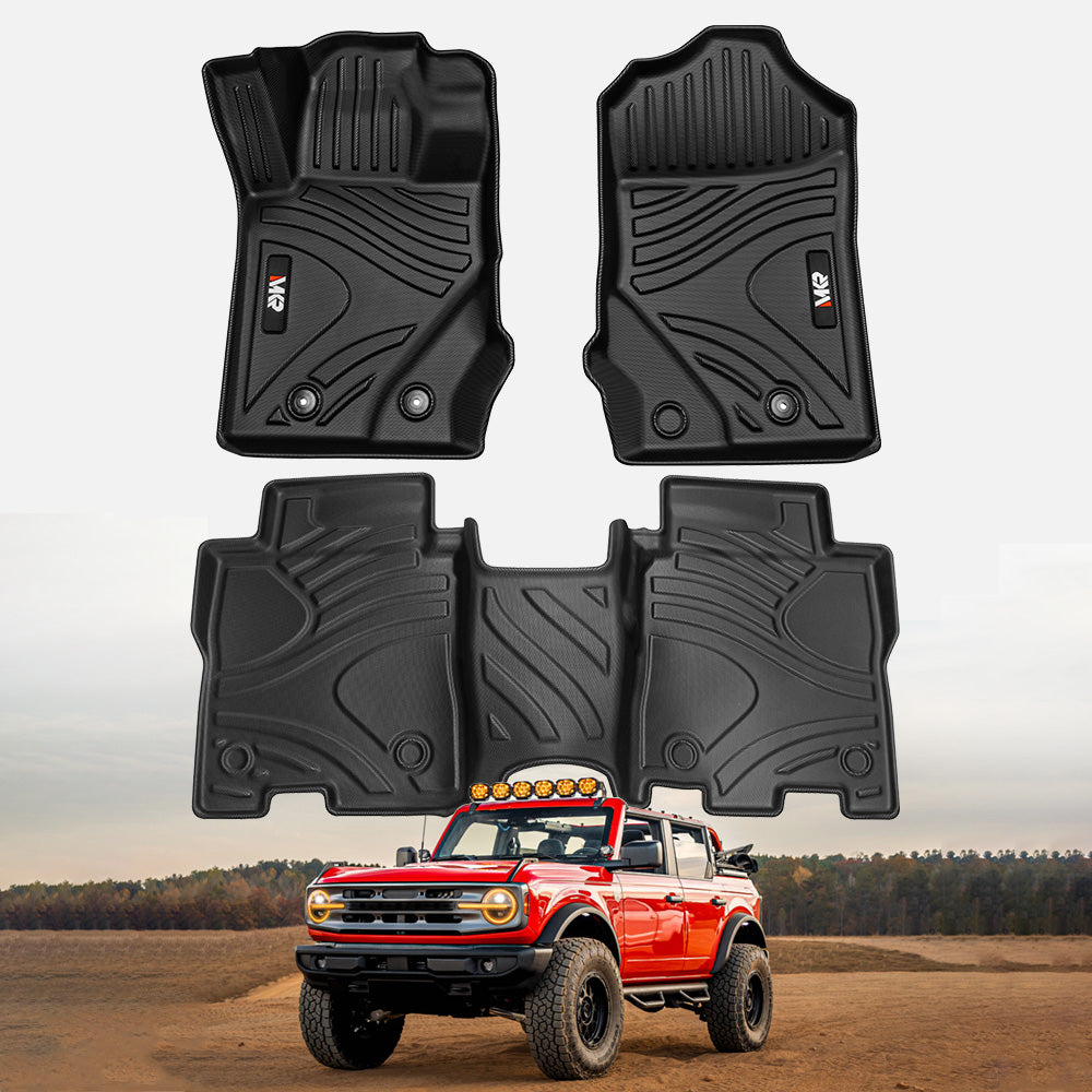 MKR Car Floor Mats For 2021 - 2023 Ford Bronco 3D TPE All - Weather Floor Mats - Full Set Interior Car Accessories All - Weather - 5 - CJ