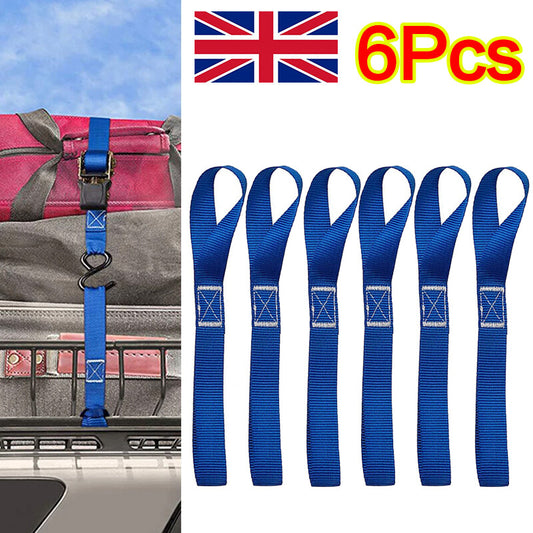 6pcs Motorcycle Motorbike Soft Loop Transport Tie Down Straps 2.5x30cm. - 5 - CJ