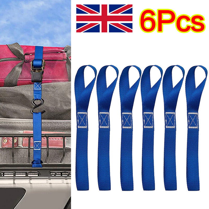 6pcs Motorcycle Motorbike Soft Loop Transport Tie Down Straps 2.5x30cm. - 5 - CJ
