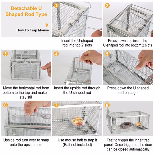 Mouse Trap, Galvanized Iron Mouse Control Bait Catcher, Prohibited Platform Amazon - 5 - CJ